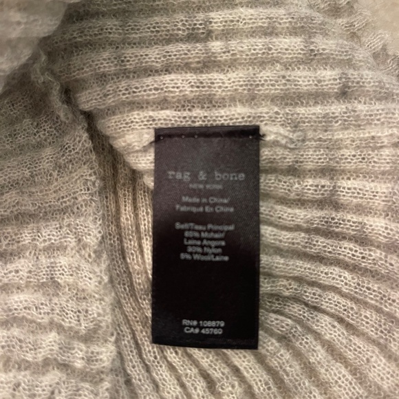 Rag & Bone Wool Gray crew neck wool sweater - Size small - Picture 4 of 5